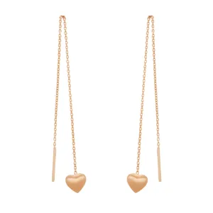 گوشواره طلا 18 عیار زنانه مدل عشق کد C0026
