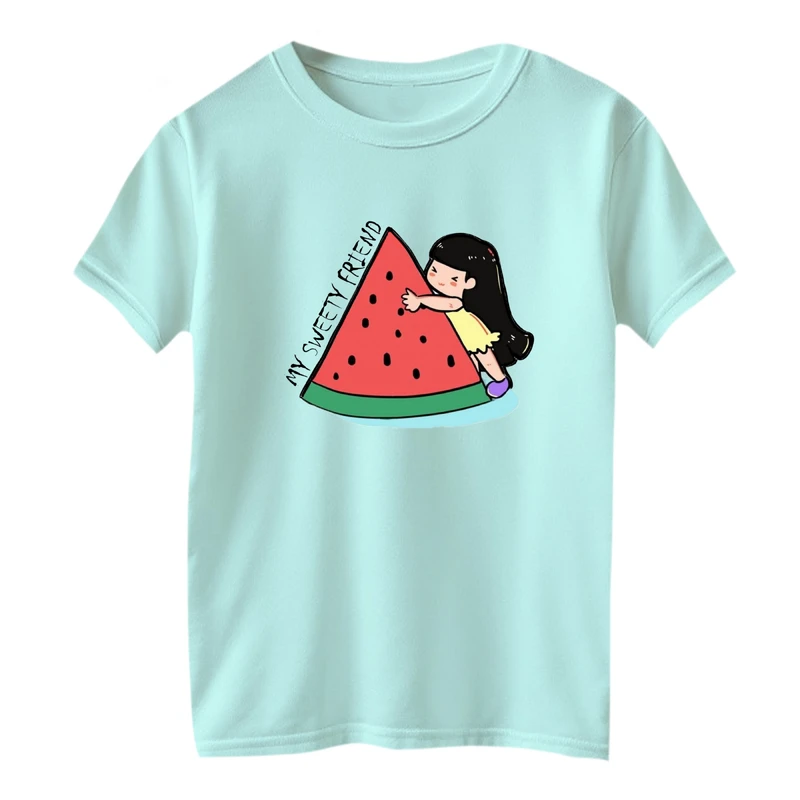 تی شرت آستین کوتاه بچگانه مدل دخترک یلدایی کد 14