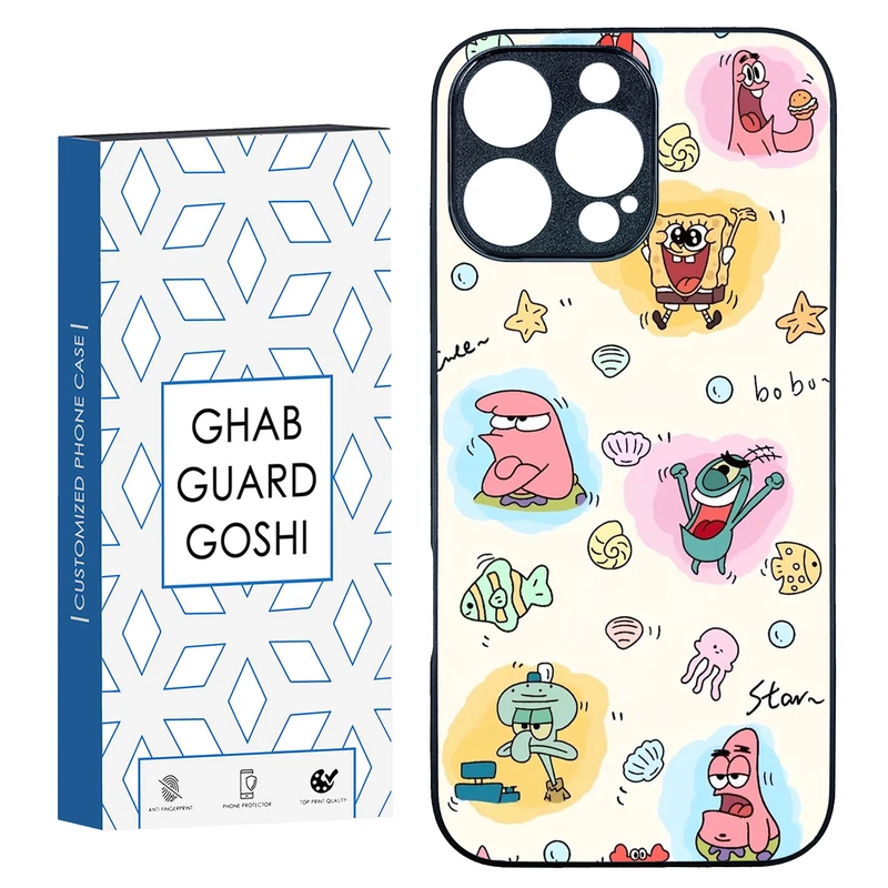 کاور قاب گارد گوشی طرح باب و پاتریک کد TPU-198 مناسب برای گوشی موبایل اپل Iphone 16 Pro Max