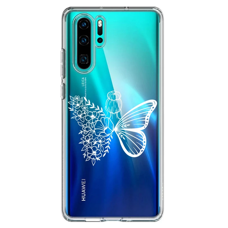 کاور مگافون طرح دختر پروانه ای مدل C53-W مناسب برای گوشی موبایل هوآوی P30 Pro