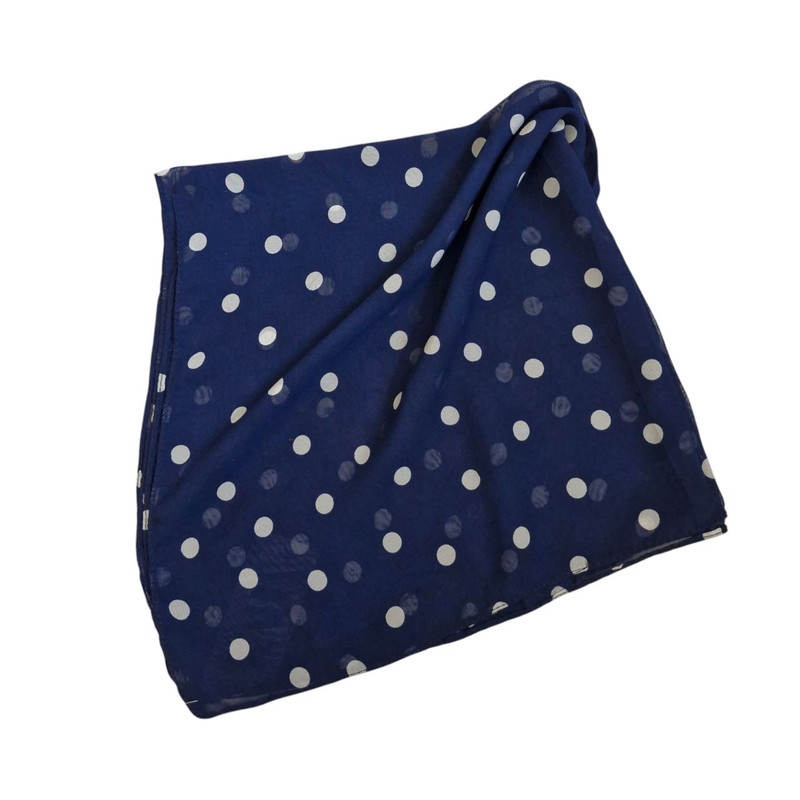 مینی اسکارف زنانه مدل حریر خال خال ریز