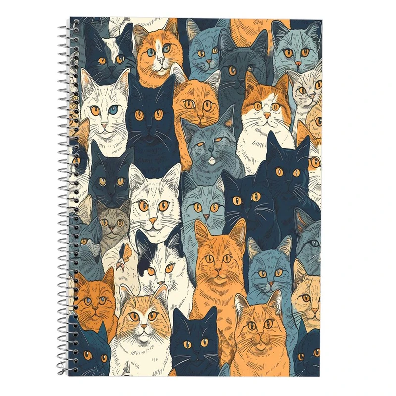 دفتر لغت 50 برگ مدوپد طرح سگ و گربه کد DF17272