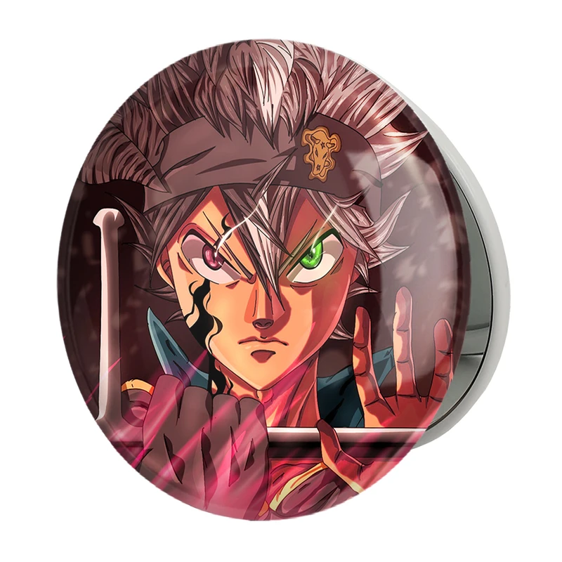 آینه جیبی خندالو طرح آستا انیمه بلک کلاور Black Clover مدل تاشو کد 11740 