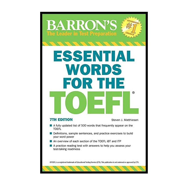 کتاب Essential Words for the TOEFL اثر Matthiesen Steven J انتشارات Barrons کتاب Essential Words for the TOEFL اثر Matthiesen Steven J انتشارات Barrons