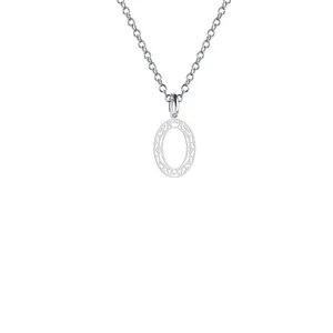 گردنبند نقره زنانه هایکا مدل قاب بیضی کد n.ha2-709