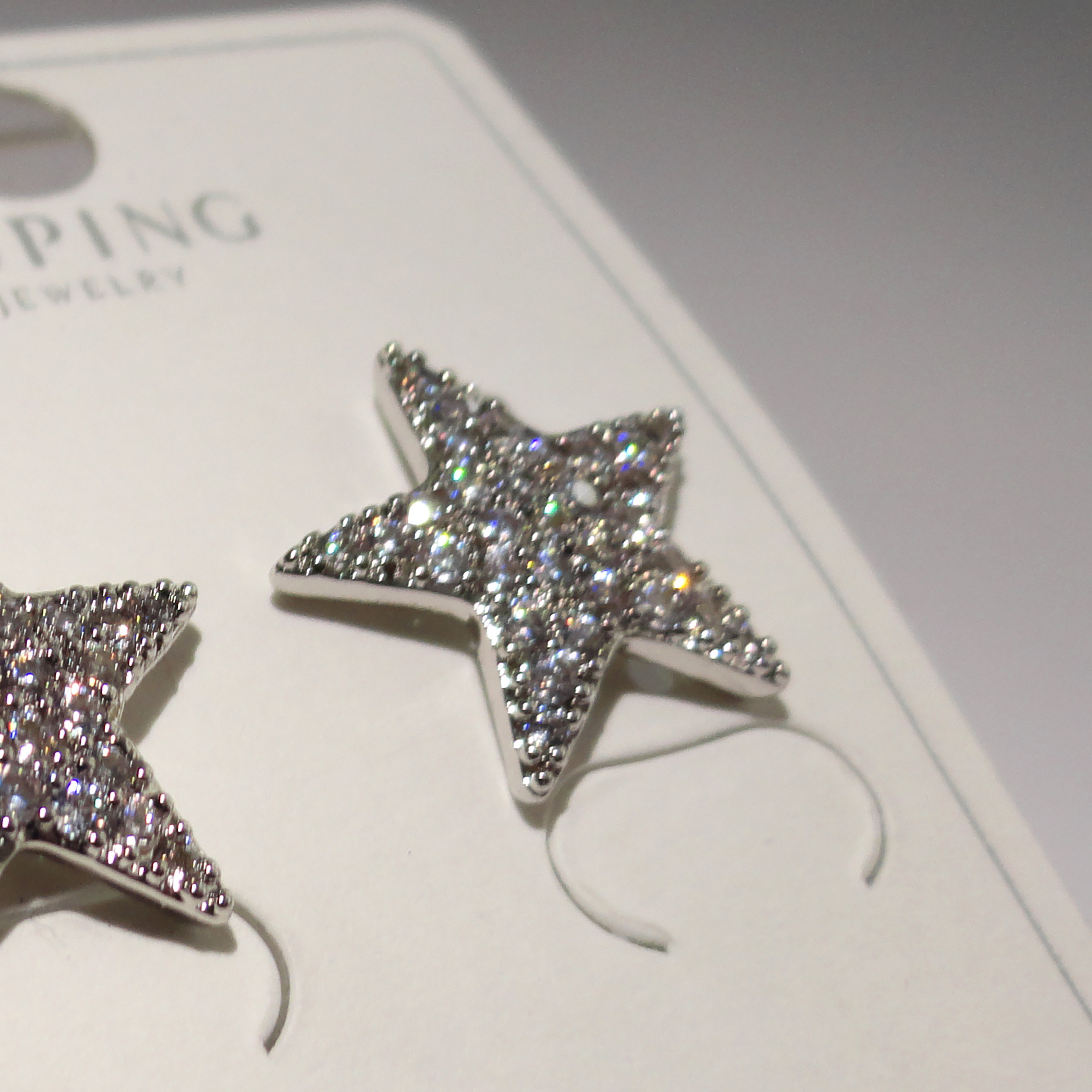 گوشواره دخترانه ژوپینگ مدل استار کد GUSH11