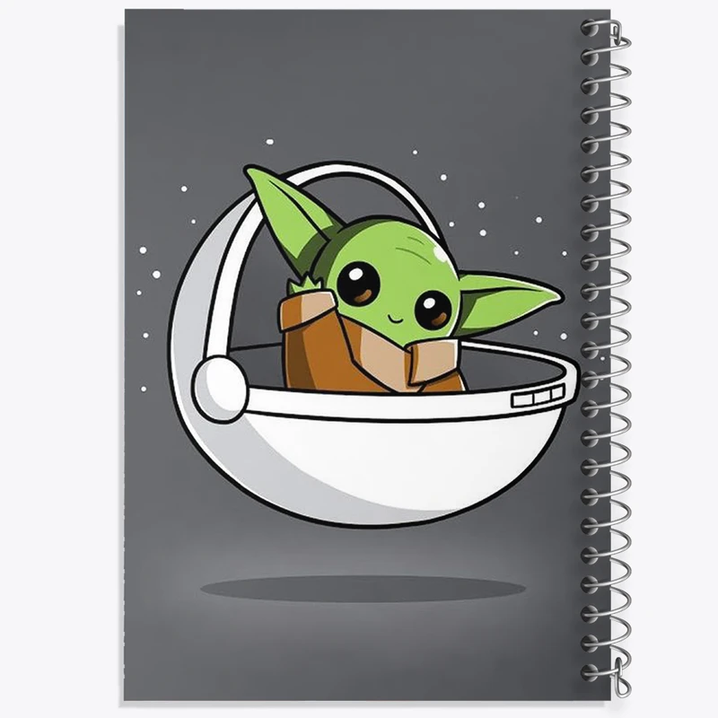 دفتر مشق 50 برگ خندالو طرح بیبی یودا کد N1859