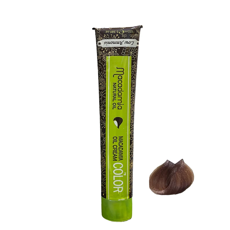 رنگ مو ماکادامیا شماره 7.73 حجم 100 میلی لیتر رنگ بلوند تنباکویی تیره