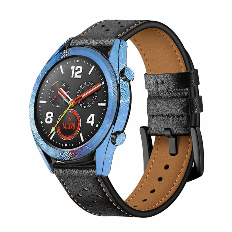 برچسب ماهوت طرح Blue-Ocean-Marble مناسب برای ساعت هوشمند هوآوی Watch GT