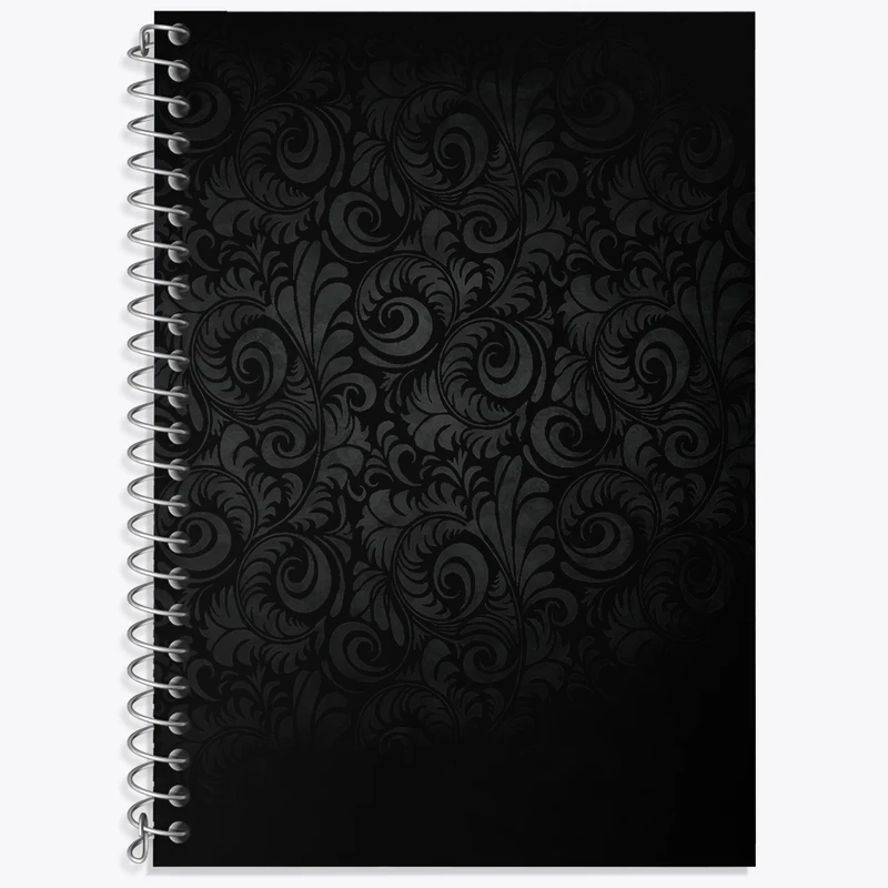 دفتر زبان 50 برگ خندالو مدل دو خط طرح پترن نقوش کد N5465