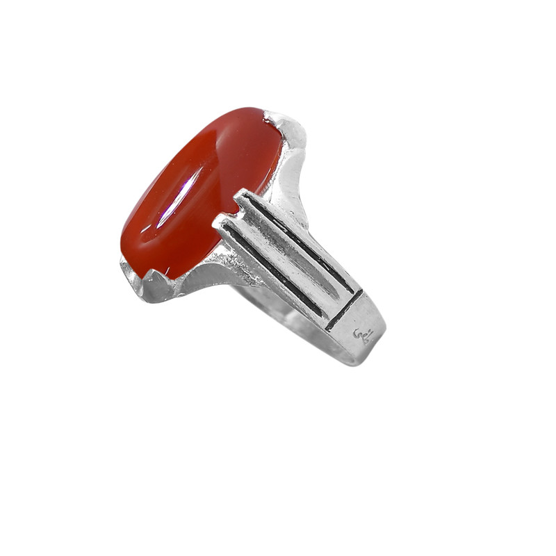 انگشتر نقره مردانه نقره جات لطفی مدل عقیق کد ANMS08E01 انگشتر نقره مردانه نقره جات لطفی مدل عقیق کد ANMS08E01