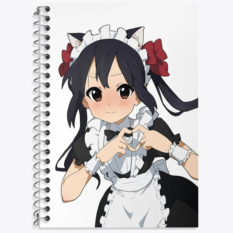 دفتر زبان 50 برگ خندالو مدل دو خط طرح آزوسا انیمه كي اون کد 34193