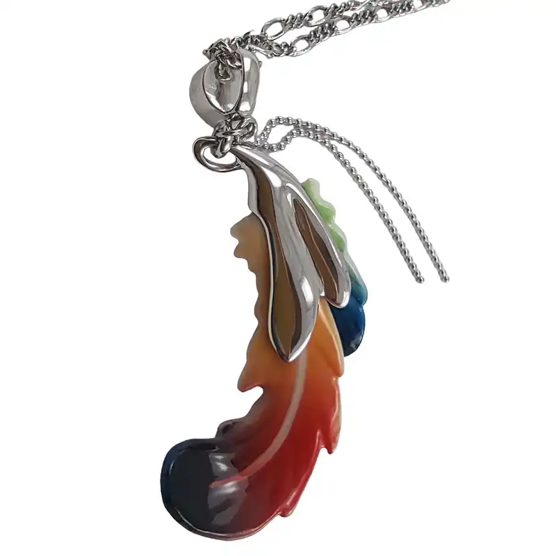 گردنبند زنانه فرانز مدل پر کد FJ00283