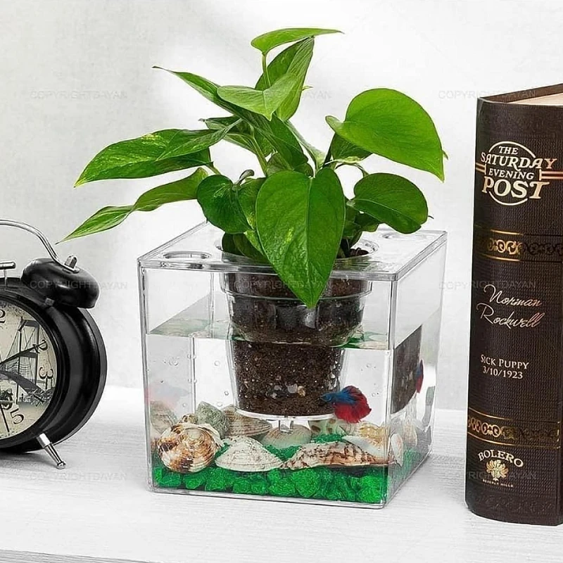 عکس شماره 14 : آکواریوم فیلی پلاست مدل گلدان دار