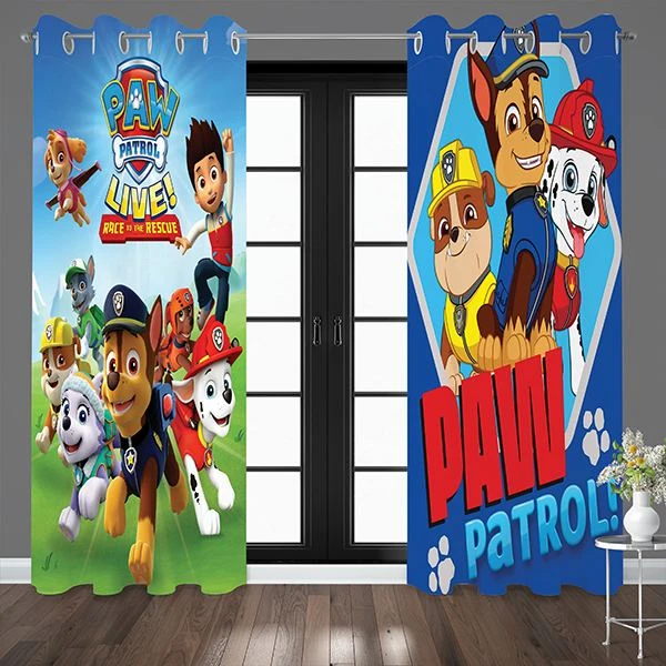 پرده مدل سگ نگهبان 2452-2453 سایز 140x280 سانتی متر