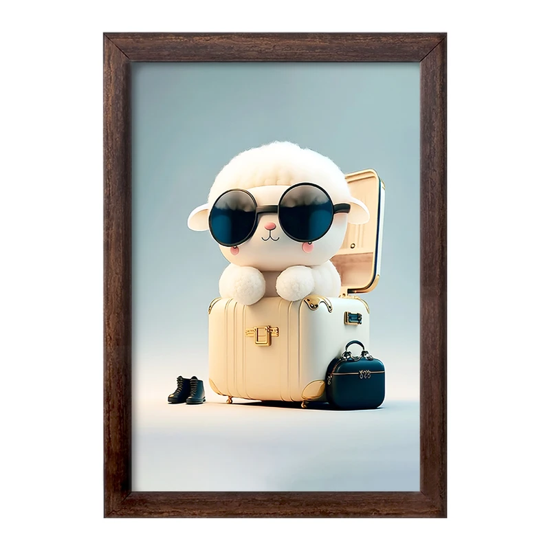 تابلو خندالو طرح گوسفند کیوت کد F5699