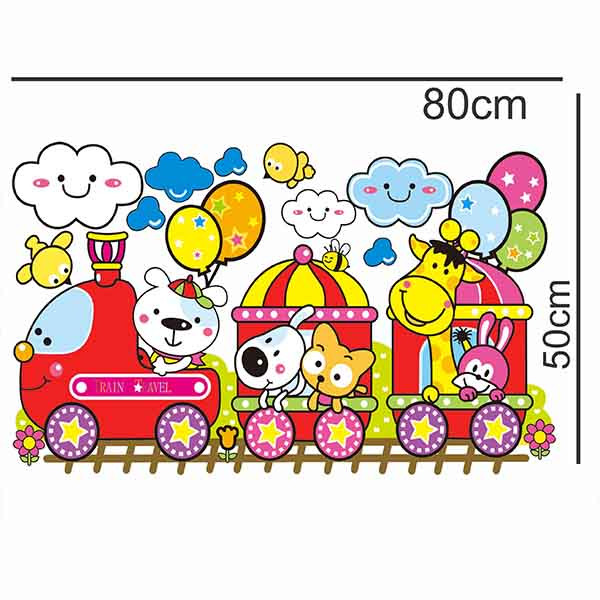 استیکر دیواری کودک راتیانا مدل happy train