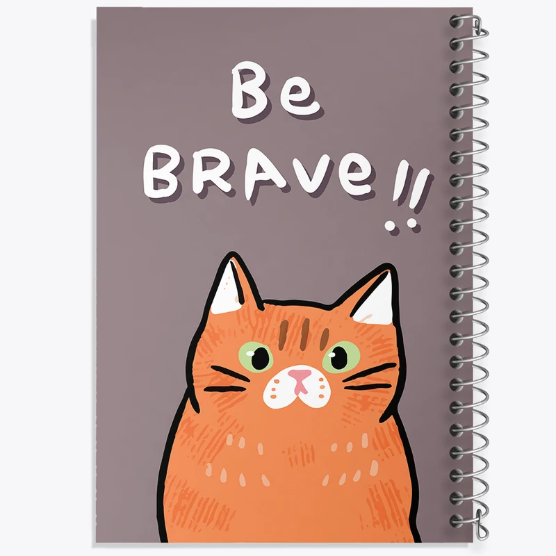 دفتر شطرنجی 50 برگ خندالو مدل گربه کیوت کد N1361