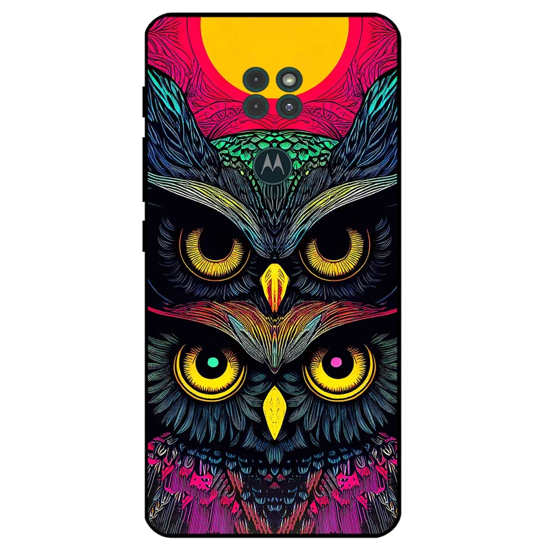 کاور مگافون طرح جغد مدل 1904 مناسب برای گوشی موبایل موتورولا Moto G9 / G9 Play