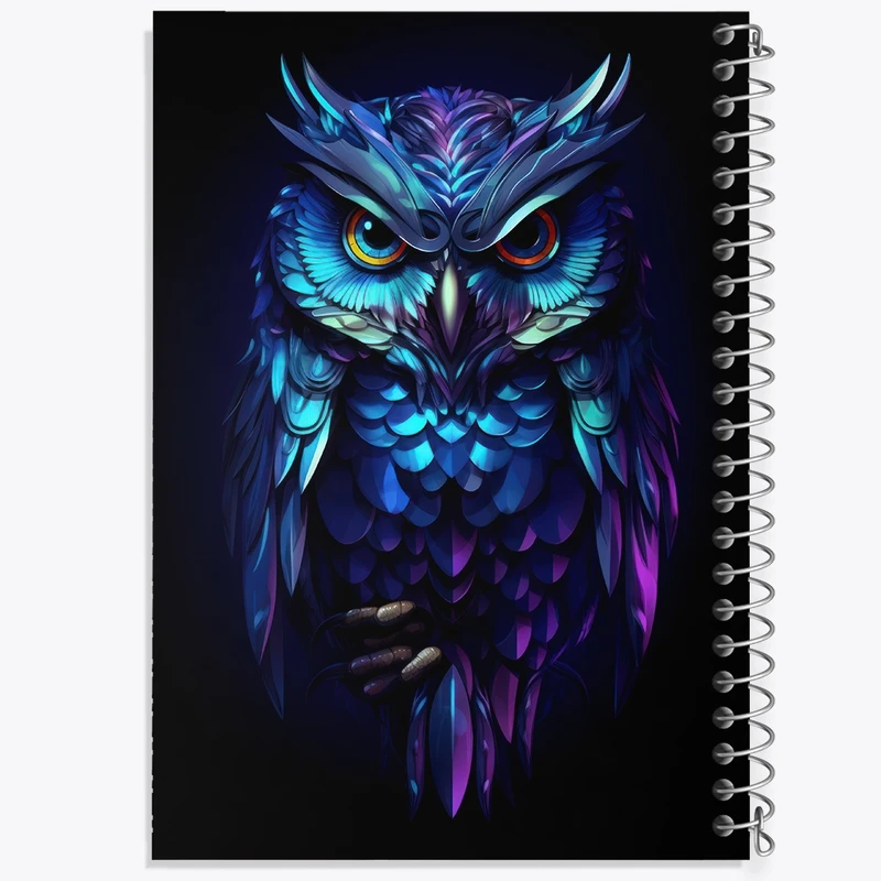 دفتر مشق 100 برگ خندالو طرح جغد کد F2697