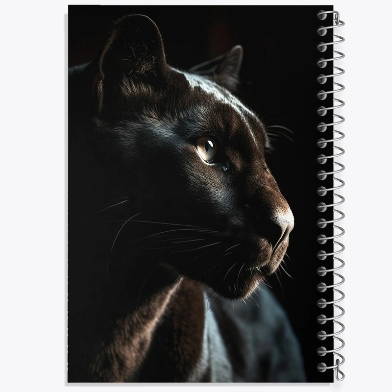 دفتر ژورنال نویسی 50 برگ خندالو مدل نقطه ای طرح ببر سیاه کد F1303