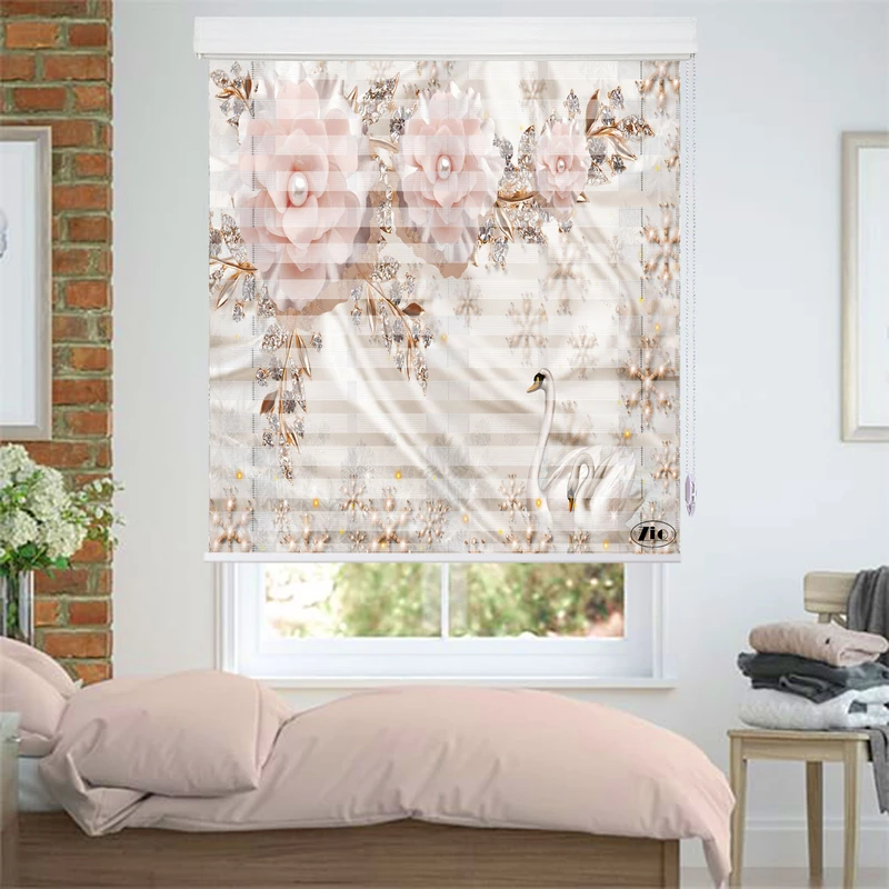 پرده زبرا زیو مدل 3D-1046 سایز 100x150 سانتی متر