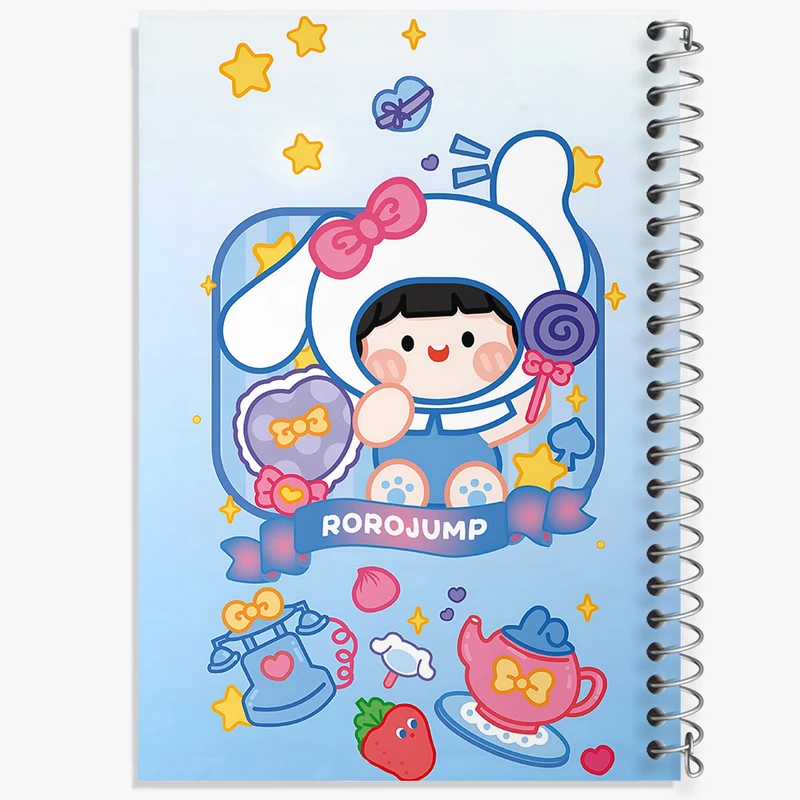 دفتر مشق 50 برگ خندالو طرح رورو جامپ کیوت کد N3936