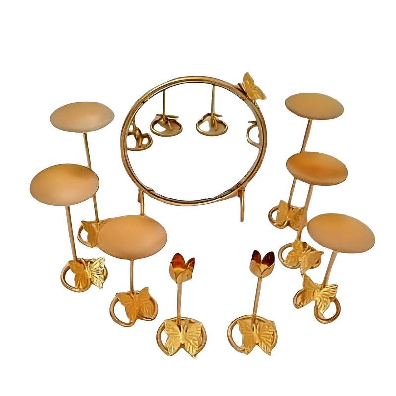 مجموعه ظروف هفت سین 9 پارچه مدل پروانه