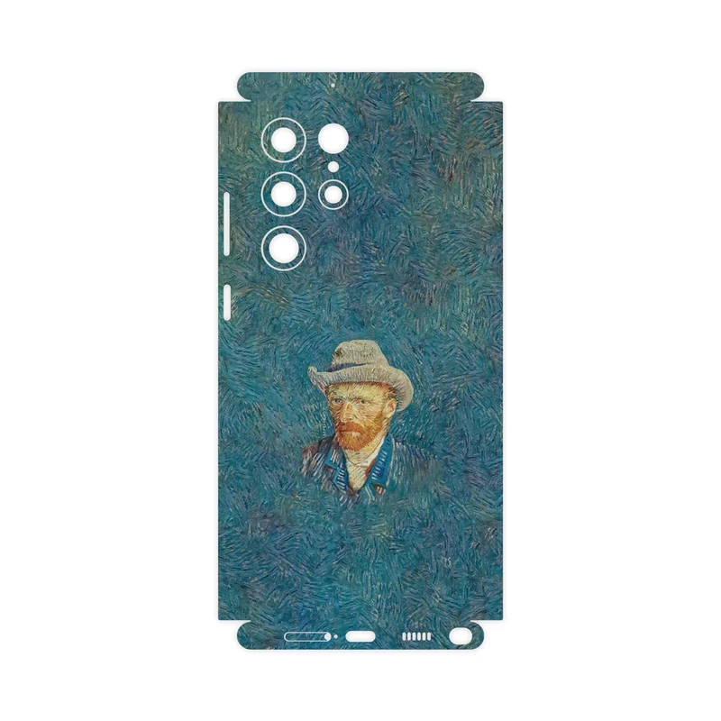 برچسب پوششی ماهوت مدل Self portrait with a gray felt hat-FullSkin مناسب برای گوشی موبایل سامسونگ Galaxy S22 Ultra 5G