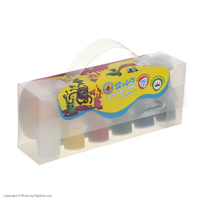 گواش 12 رنگ آریا کد 4016
