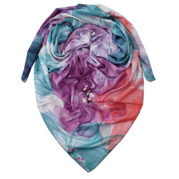 روسری زنانه مدل نخ ابریشم دست دوز کد L_170