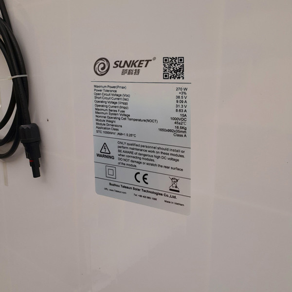 پنل خورشیدی سانکت مدل SKT270P6-20 ظرفیت 270 وات