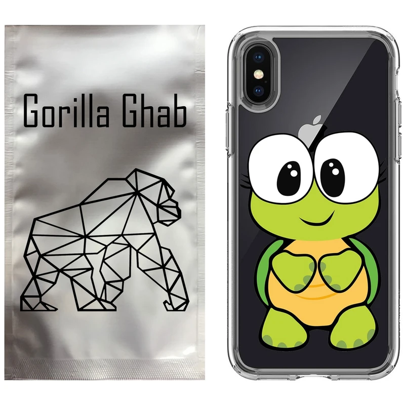 کاور گوریلا قاب مدل CLG کد 59 طرح لاکپشت مناسب برای گوشی موبایل اپل iPhone X / XS