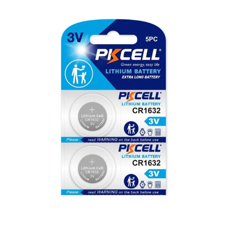 باتری سکه ای پی‌کی سل مدل  CR1632 بسته 2 عددی