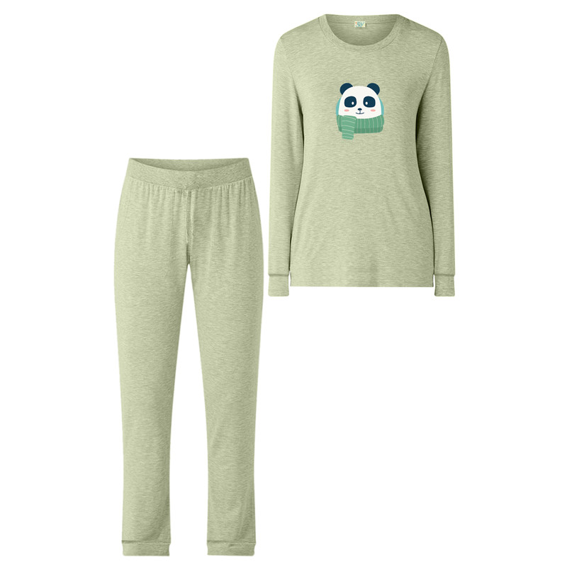 ست تی شرت و شلوار زنانه نیل کوک مدل Olive-WZ