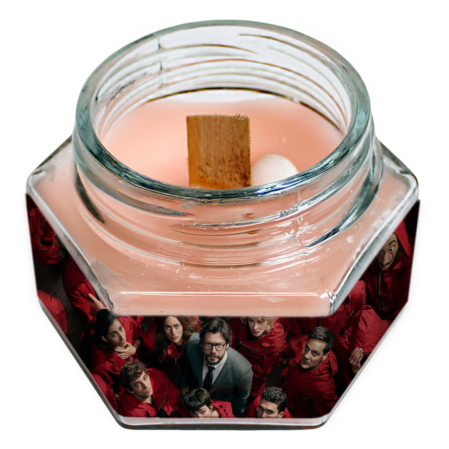 شمع لیوانی طرح سریال Money Heist مدل C410