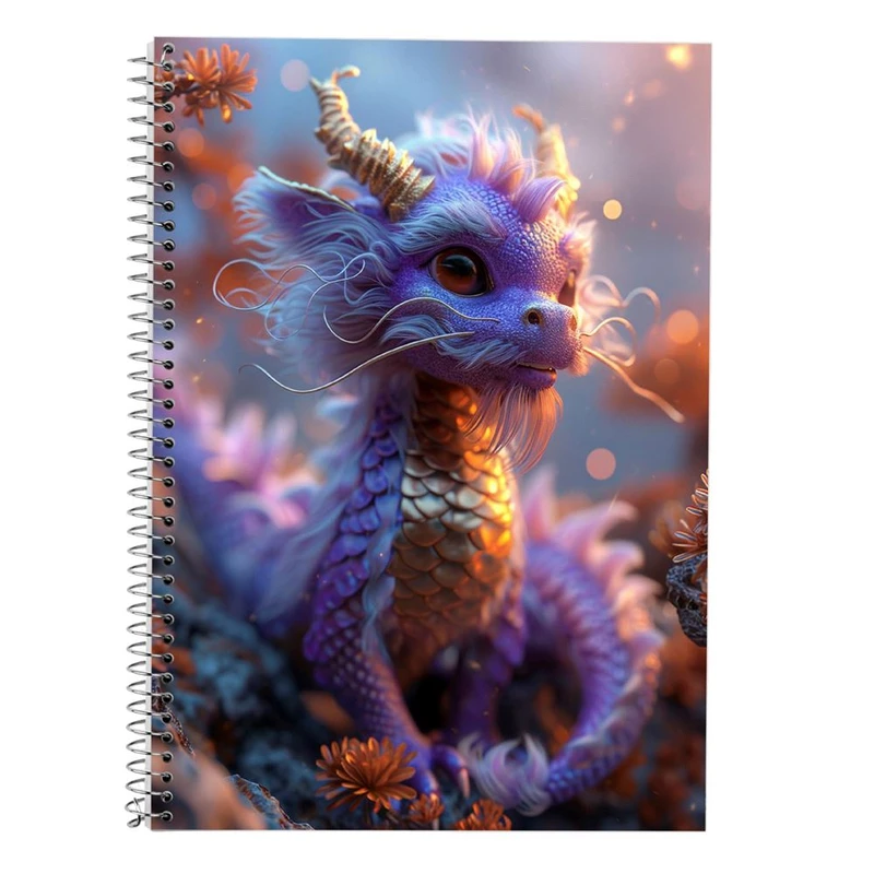 دفتر لغت 50 برگ مدوپد طرح اژدها کد DF16803