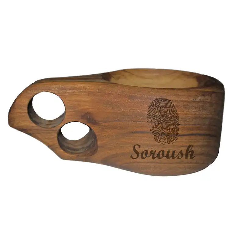 لیوان چوبی مدل اسم سروش