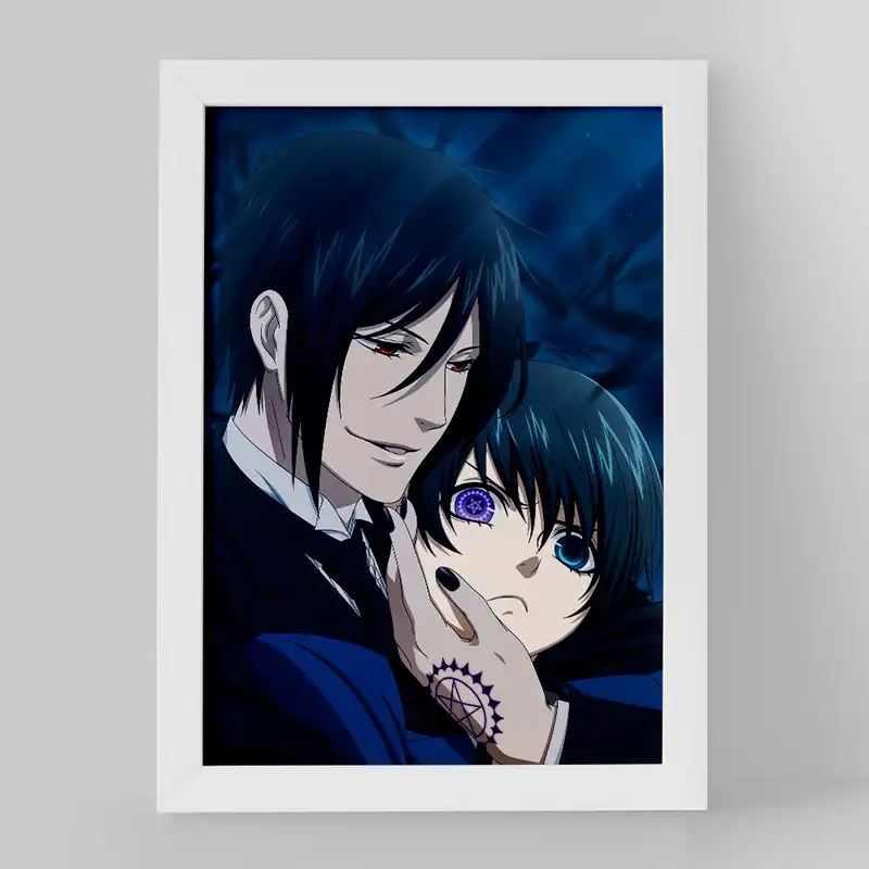 تابلو خندالو مدل شیل و سباستین انیمه خادم سیاه کد 16323