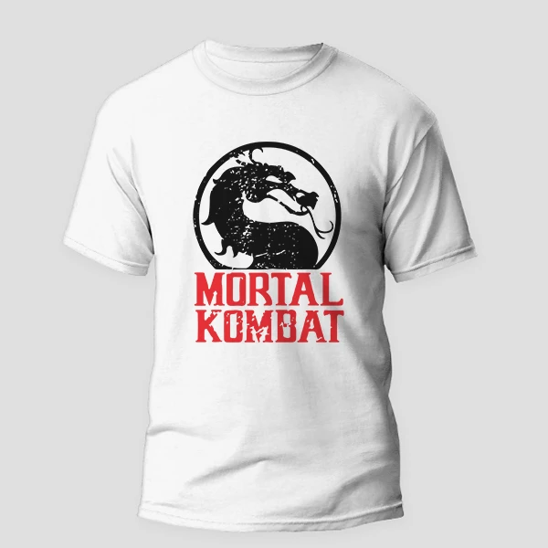 تی شرت آستین کوتاه مردانه مدل مورتال کمبت کد b011