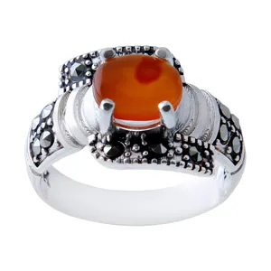   انگشتر نقره زنانه بازرگانی میلادی کد  AW_366