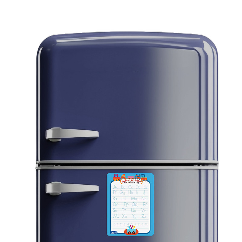 تخته وایت برد لاژید مدل آهنربایی طرح الفبای انگلیسی سایز 20x30 سانتی متر