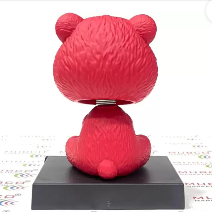 اکشن فیگور مدل لوتسو کله فنری طرح Strawberry Bear پایه دار