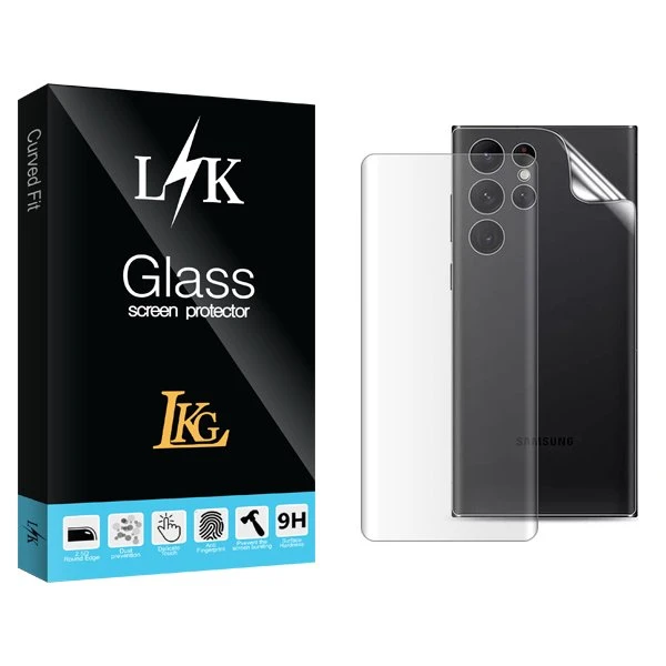 محافظ صفحه نمایش ال کا جی مدل LKK UV مناسب برای گوشی موبایل سامسونگ Galaxy S23 Ultra  به همراه محافظ پشت گوشی