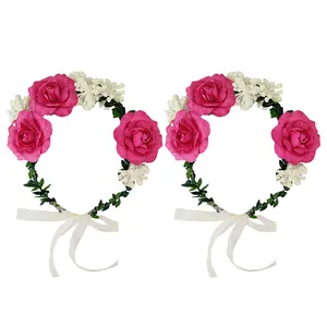 تاج مو دخترانه مدل رز کد G بسته دو عددی