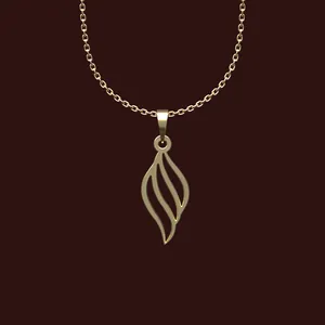 گردنبند طلا 18 عیار زنانه مدوپد مدل هندسی کد X2-1-1129