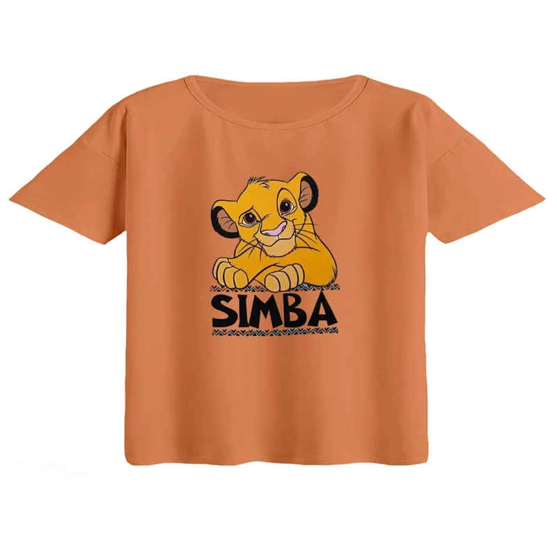 کراپ تی‌شرت آستین کوتاه زنانه مدل شیرشاه