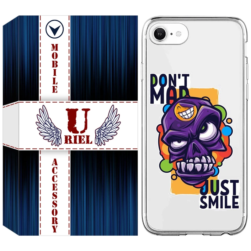 کاور یوریل مدل Clear کد 33 طرح Smile مناسب برای گوشی موبایل اپل iPhone 7 / iPhone 8 / SE 2020 / SE 2022