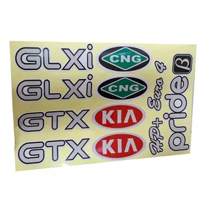 برچسب خودرو کالانیکس مدل BAR-PRIDE-10523 مناسب برای پراید مجموعه 11 عددی