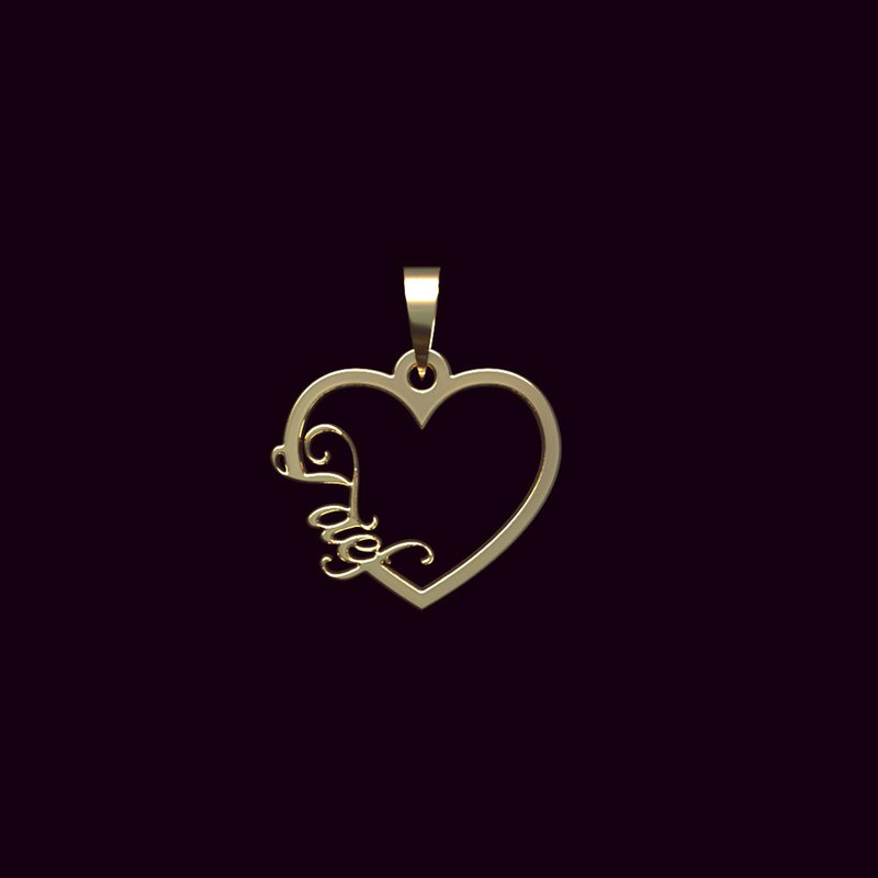 آویز گردنبند طلا 18 عیار زنانه مدوپد مدل اسم طائف taef کد PB1-10141